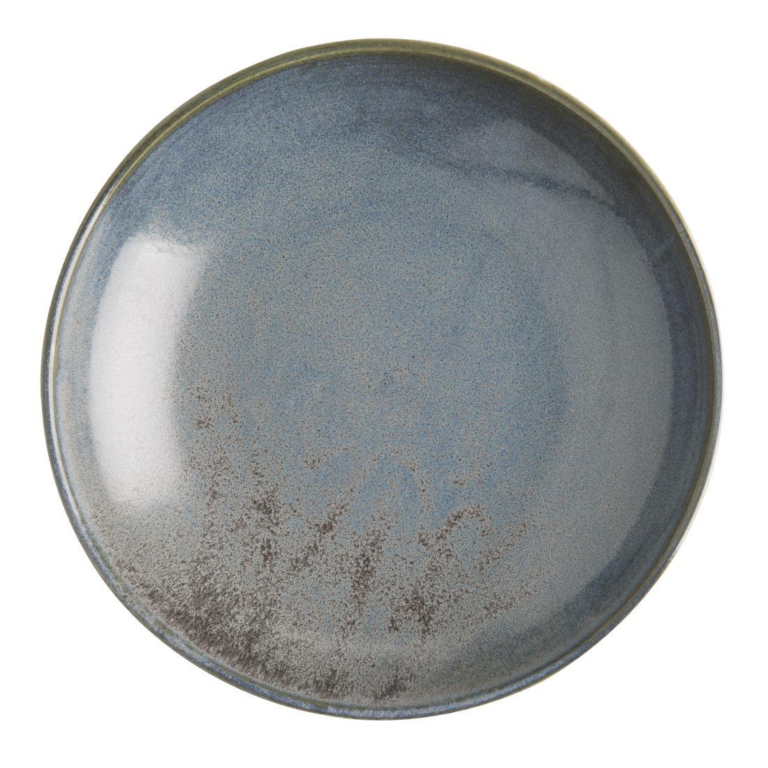 FU174 Olympia Ember Blue Low Coupe Bowls 230mm (Pack of 4)