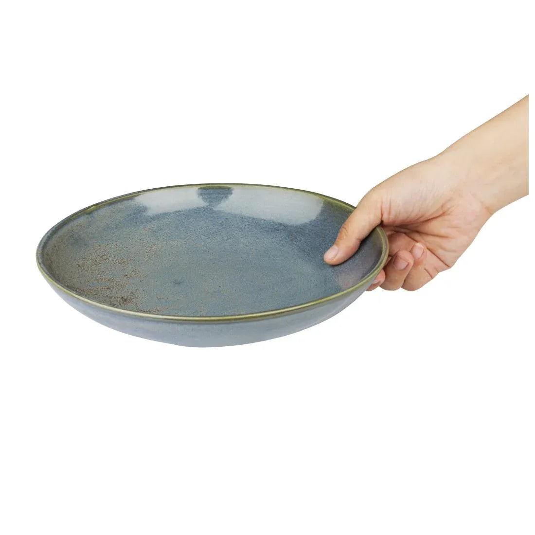 FU174 Olympia Ember Blue Low Coupe Bowls 230mm (Pack of 4)