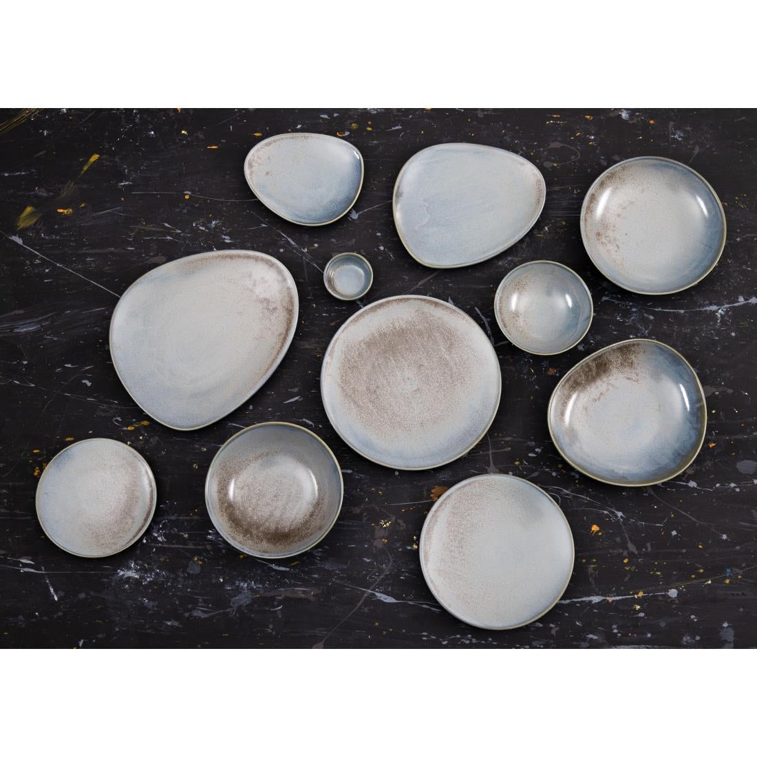 FU170 Olympia Ember Blue Coupe Plates 275mm (Pack of 4)