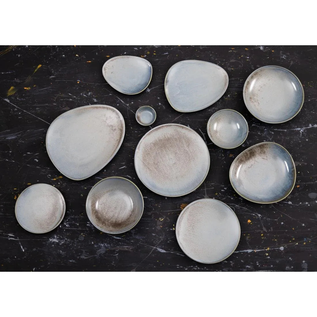 FU170 Olympia Ember Blue Coupe Plates 275mm (Pack of 4)