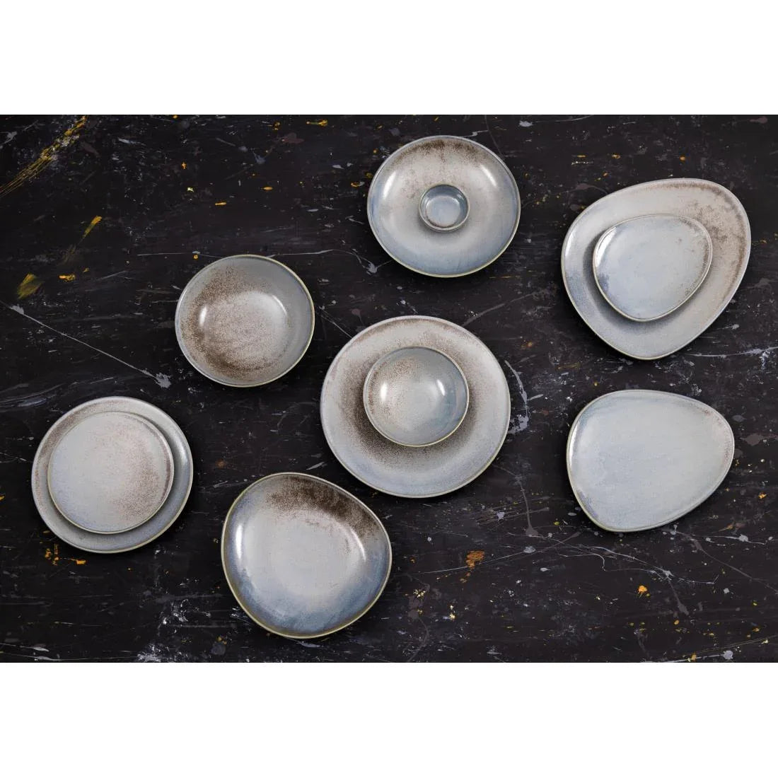 FU170 Olympia Ember Blue Coupe Plates 275mm (Pack of 4)