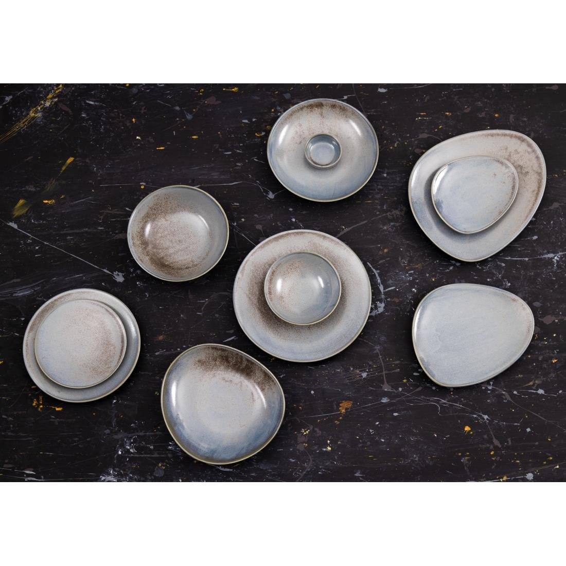 FU175 Olympia Ember Blue Coupe Bowls 200mm (Pack of 4)