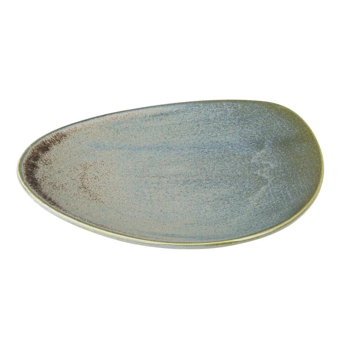 FU179 Olympia Ember Blue Triangle Plates 250mm (Pack of 6)