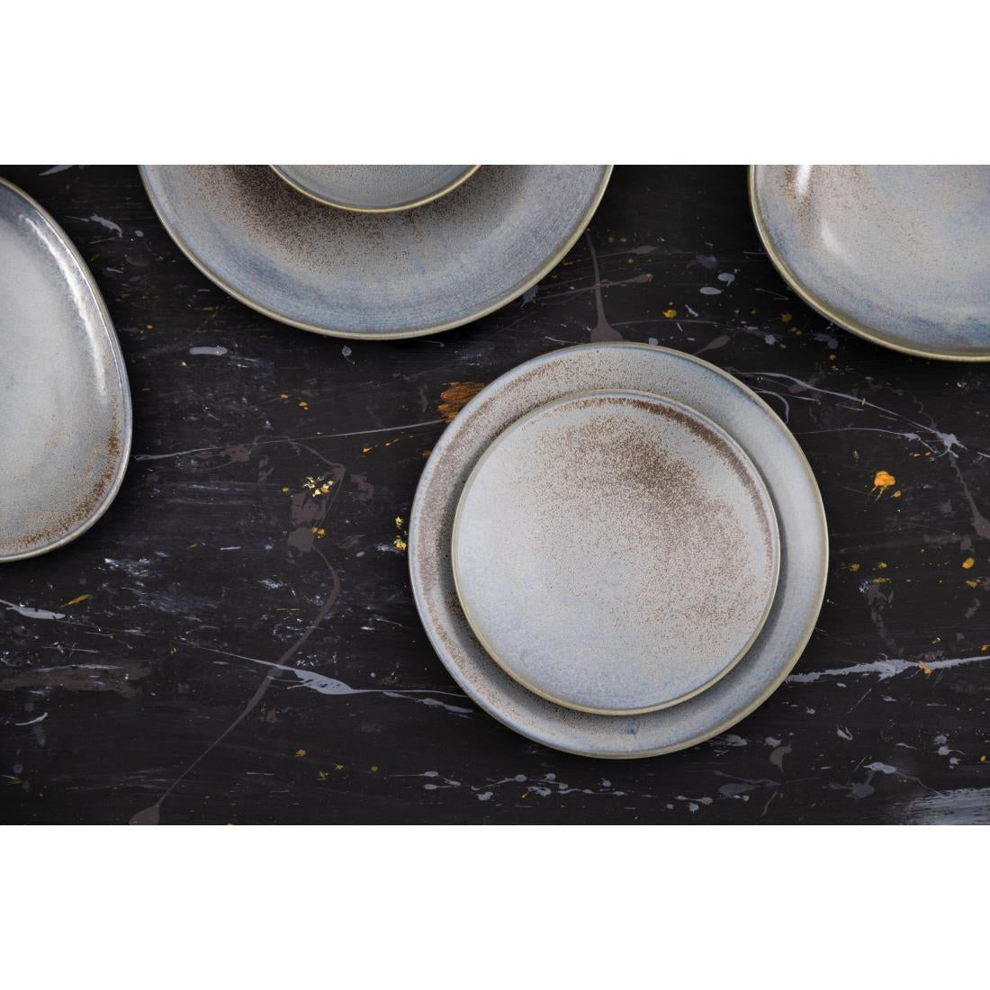 FU170 Olympia Ember Blue Coupe Plates 275mm (Pack of 4)