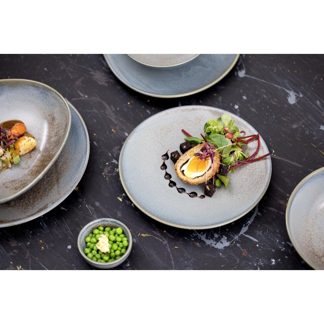 FU172 Olympia Ember Blue Coupe Plates 180mm (Pack of 6)