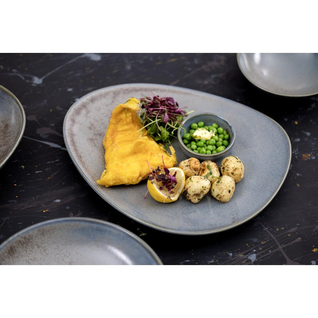 FU173 Olympia Ember Blue Coupe Bowls 152mm (Pack of 6)