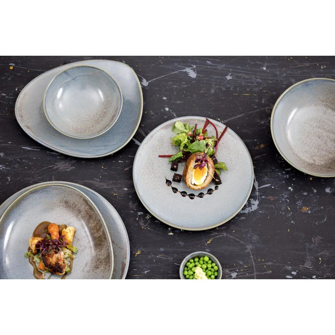 FU170 Olympia Ember Blue Coupe Plates 275mm (Pack of 4)