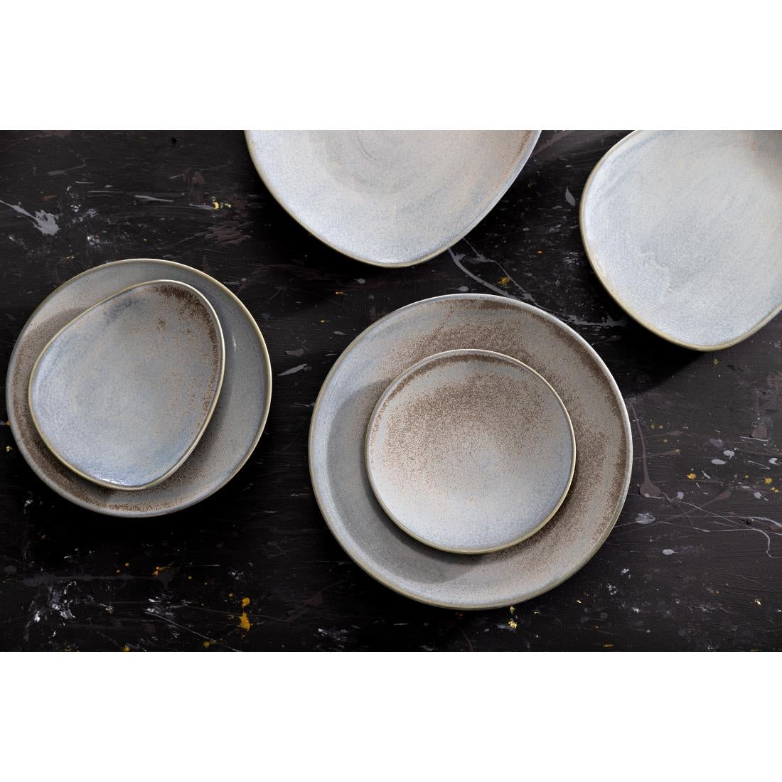 FU170 Olympia Ember Blue Coupe Plates 275mm (Pack of 4)