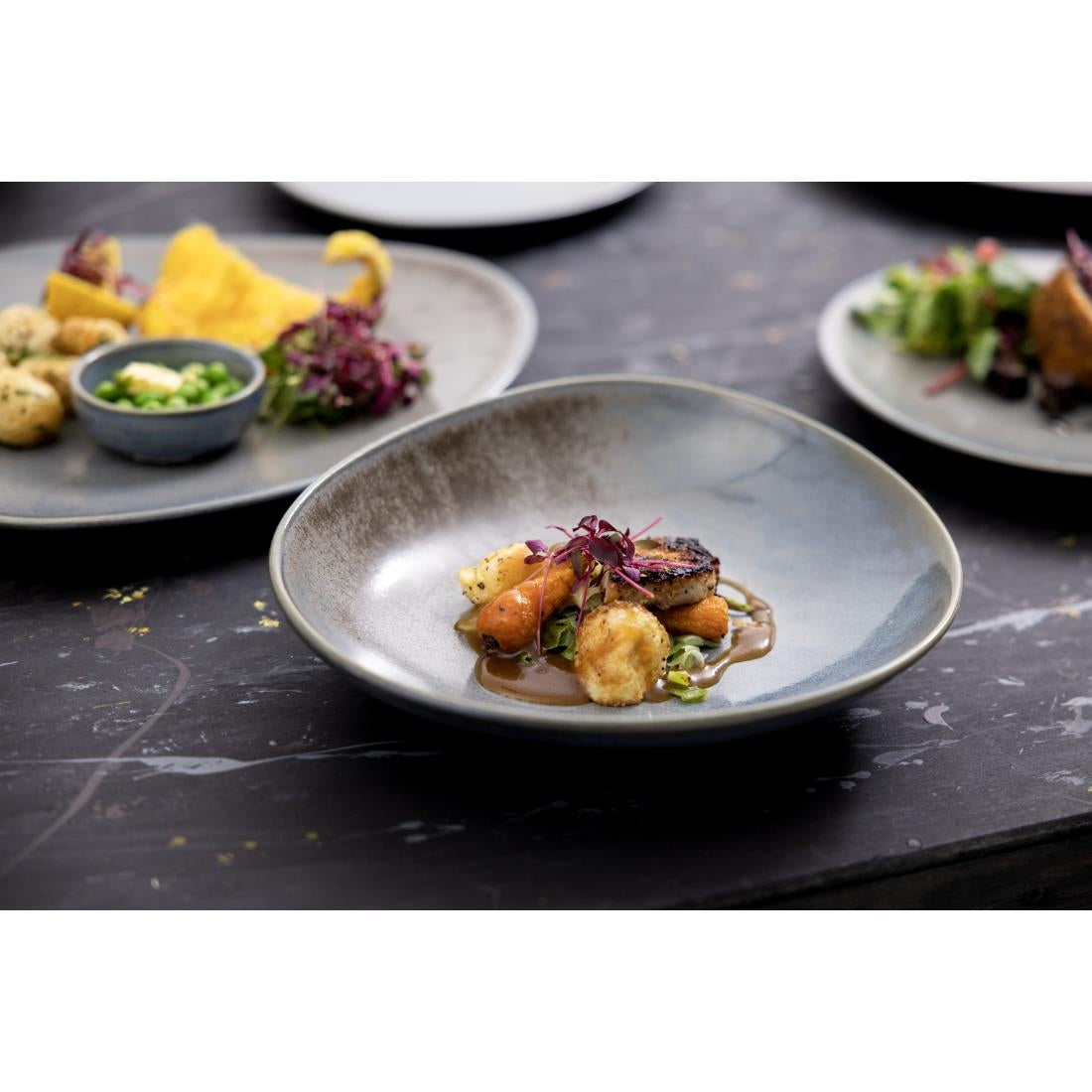 FU178 Olympia Ember Blue Dipping Dishes 78mm (Pack of 8)