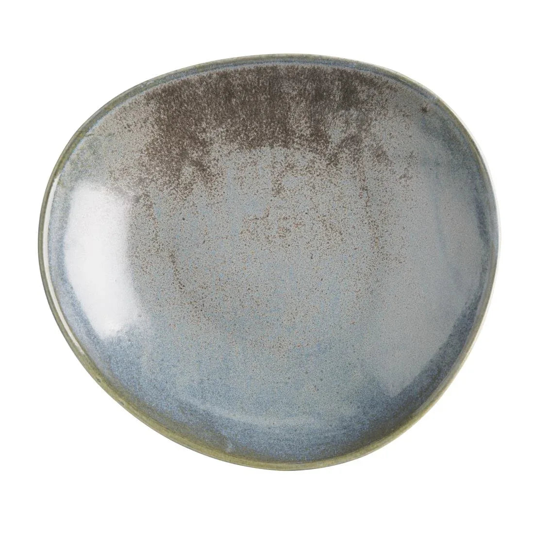 FU181 Olympia Ember Blue Triangle Bowls 245mm (Pack of 4)