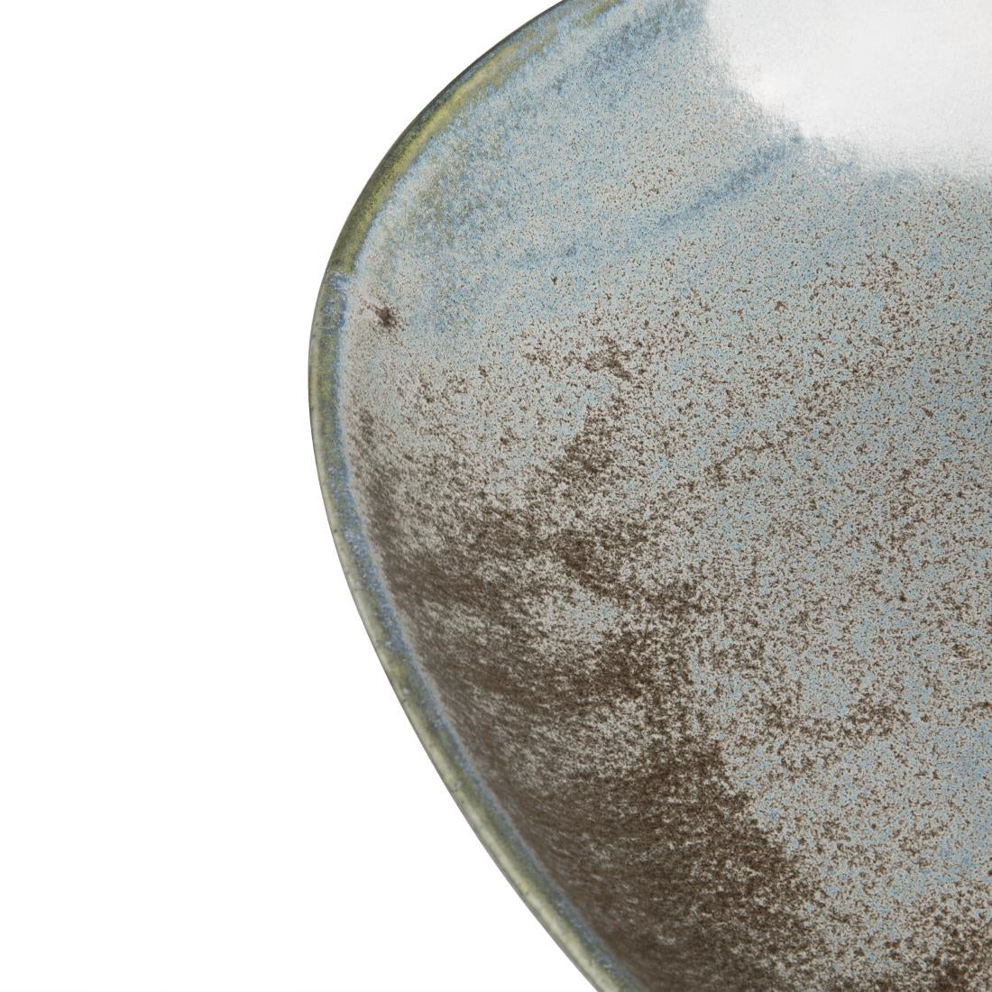 FU181 Olympia Ember Blue Triangle Bowls 245mm (Pack of 4)