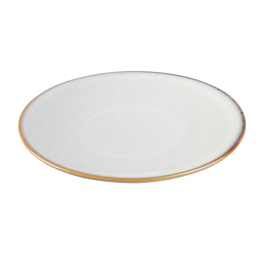 FU188 Olympia Drift Grey Plain Coupe Plates 230mm (Pack of 6)