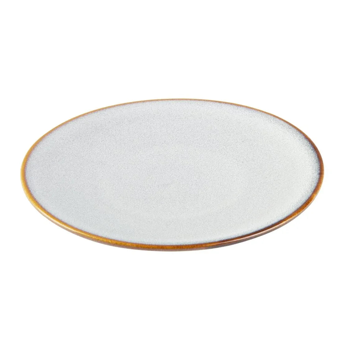 FU189 Olympia Drift Grey Plain Coupe Plates 180mm (Pack of 6)