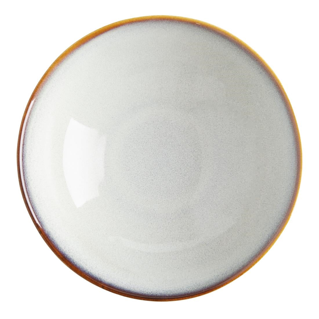 FU191 Olympia Drift Grey Plain Coupe Bowls 205mm (Pack of 4)