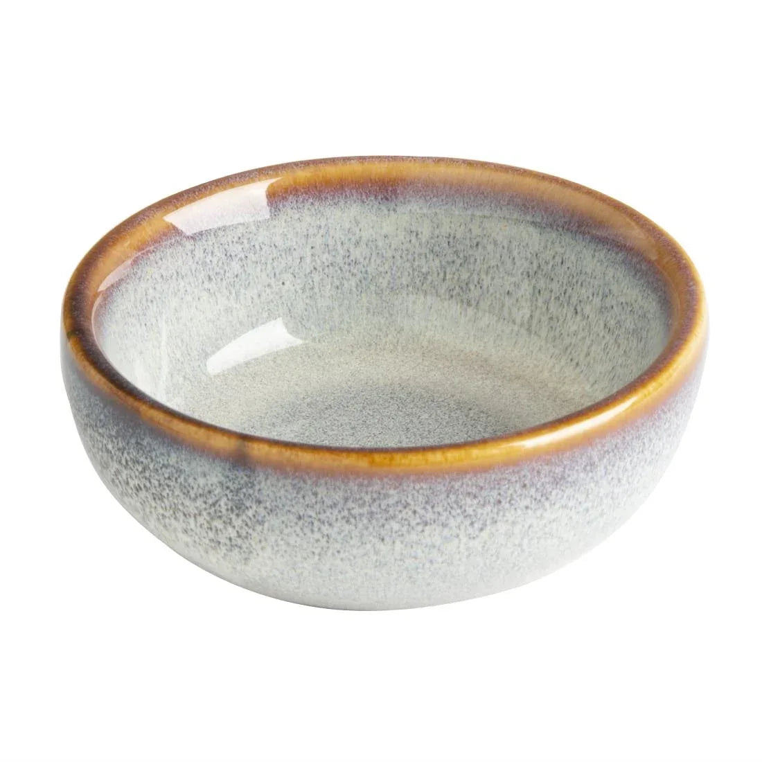 FU193 Olympia Drift Grey Plain Dipping Dishes 78mm (Pack of 8)