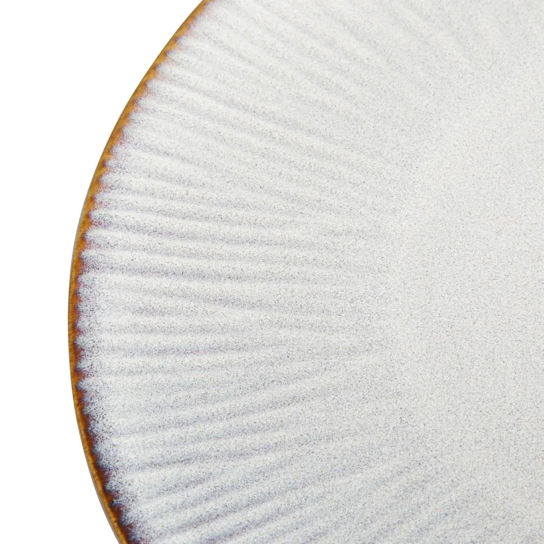 FU194 Olympia Drift Grey Embossed Coupe Plates 280mm (Pack of 4)