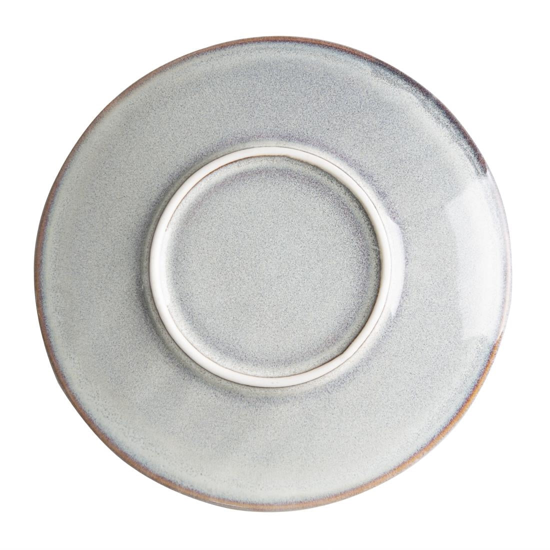FU196 Olympia Drift Grey Embossed Coupe Plates 180mm (Pack of 6)