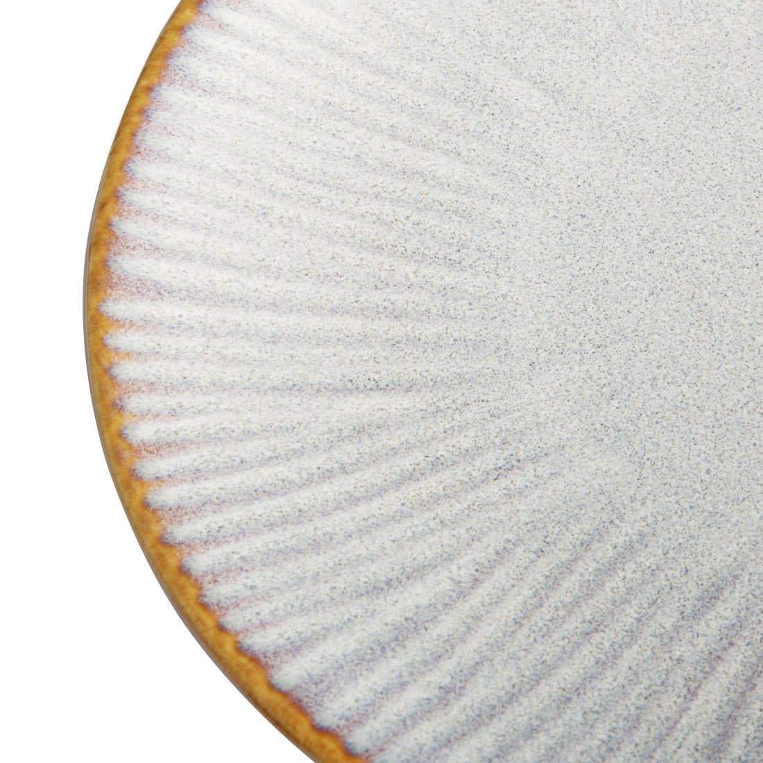 FU196 Olympia Drift Grey Embossed Coupe Plates 180mm (Pack of 6)