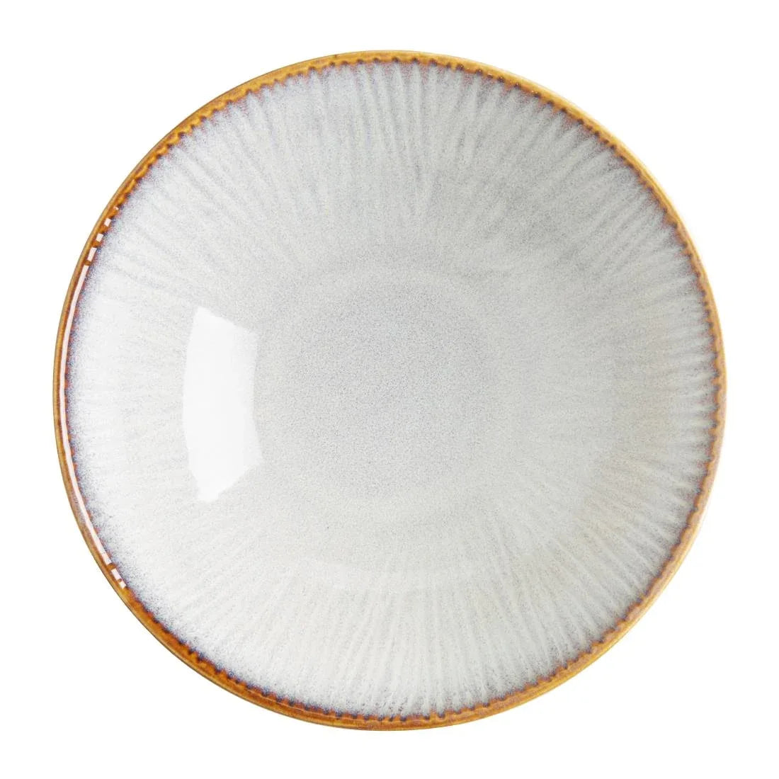FU198 Olympia Drift Grey Embossed Coupe Bowls 205mm (Pack of 4)