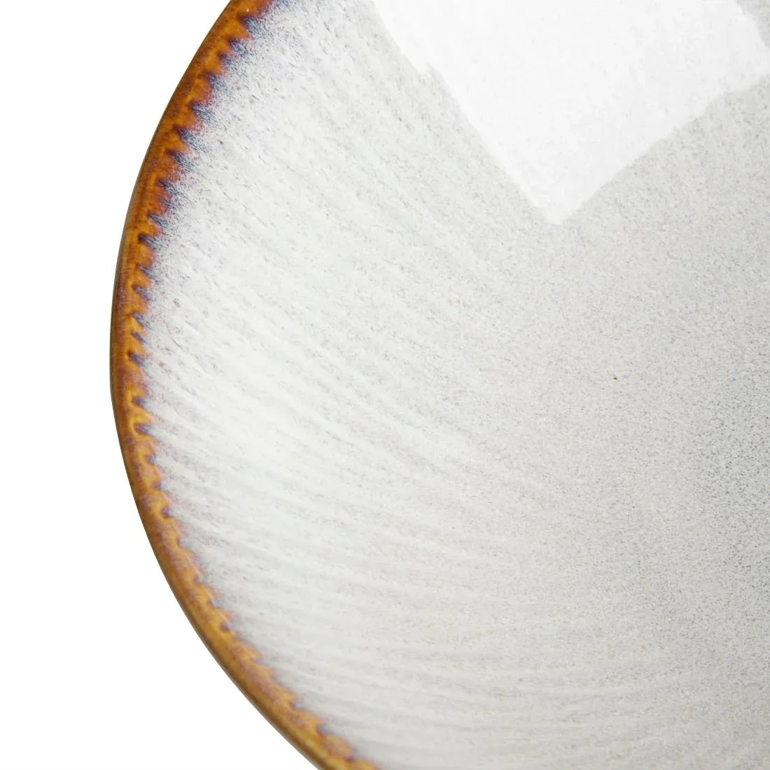 FU198 Olympia Drift Grey Embossed Coupe Bowls 205mm (Pack of 4)