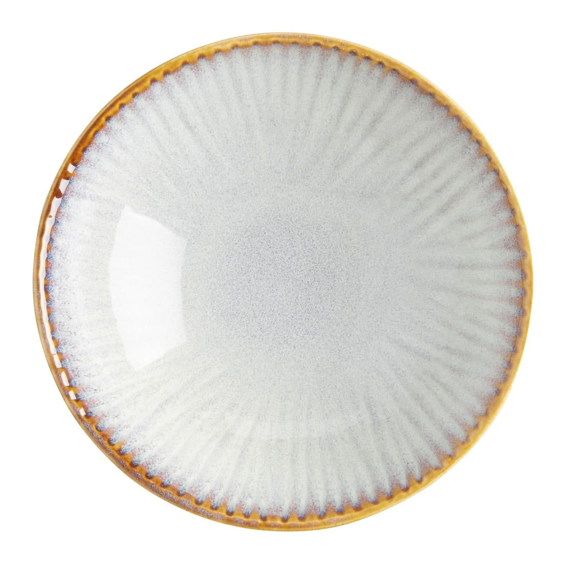 FU199 Olympia Drift Grey Embossed Coupe Bowls 155mm (Pack of 6)