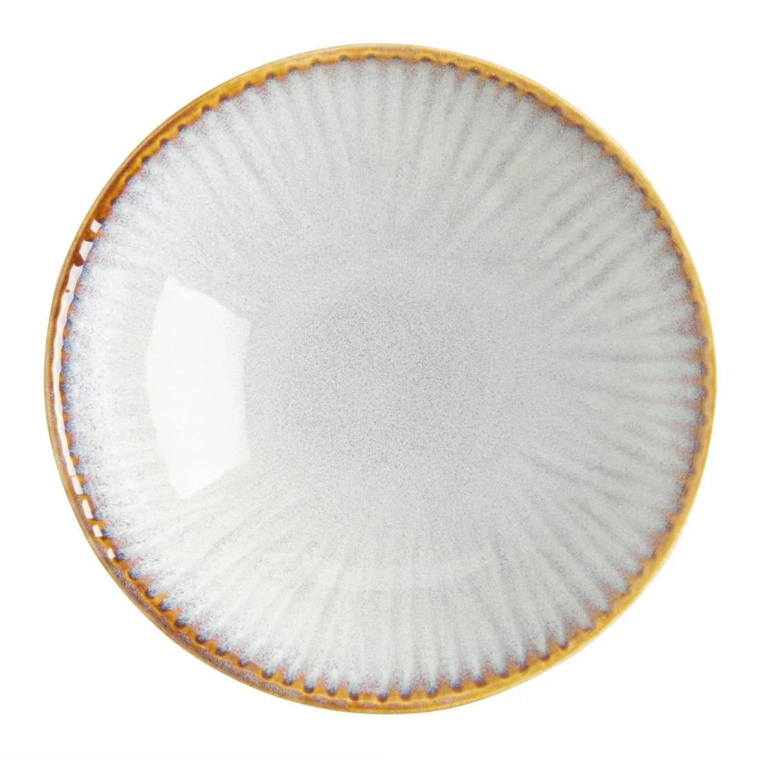 FU199 Olympia Drift Grey Embossed Coupe Bowls 155mm (Pack of 6)