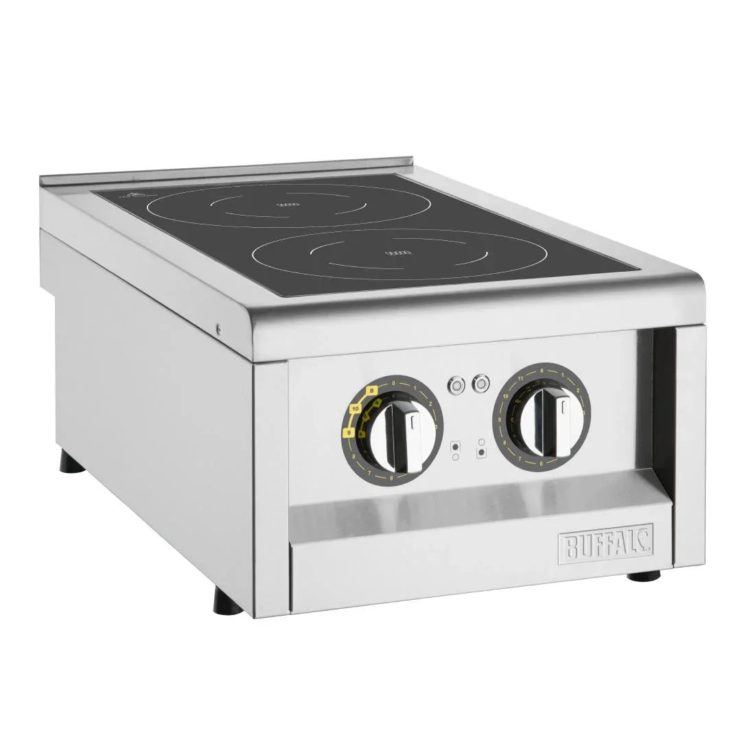 FU218 Buffalo 600 Series Double Zone Induction Hob 3kW - JD Catering Equipment Solutions Ltd