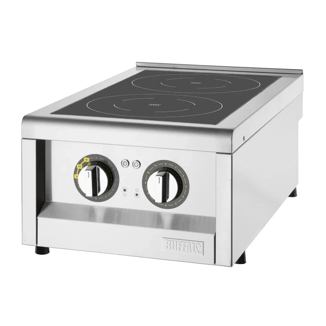 FU218 Buffalo 600 Series Double Zone Induction Hob 3kW - JD Catering Equipment Solutions Ltd