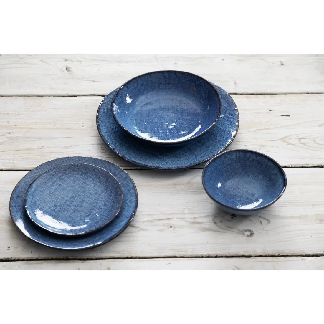 FU224 Olympia Denim Blue Coupe Bowls 160mm (Pack of 6)