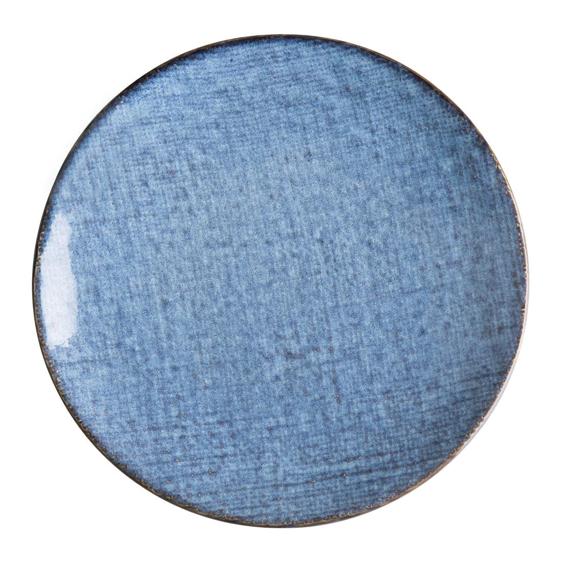 FU221 Olympia Denim Blue Coupe Plates 230mm (Pack of 6)