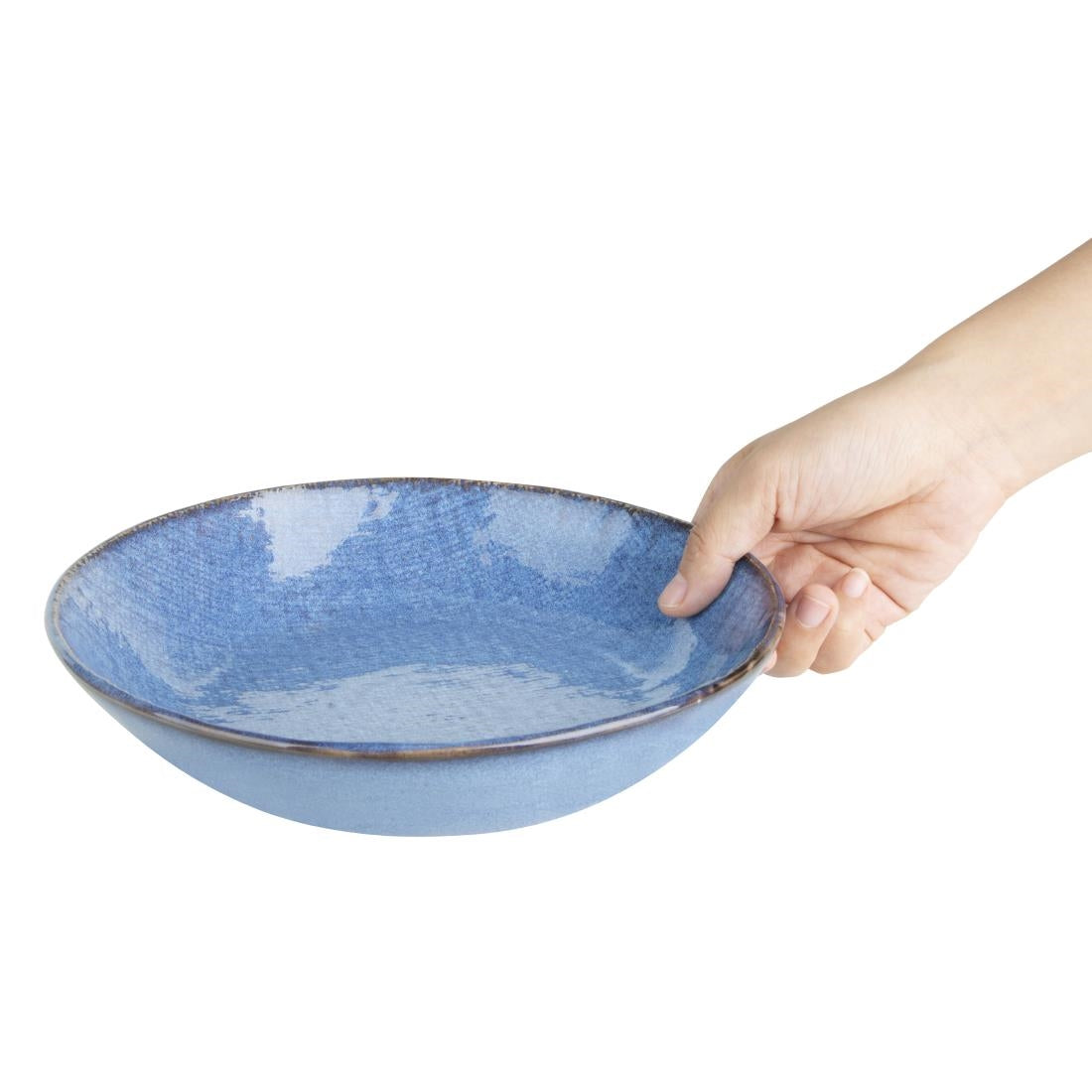 FU223 Olympia Denim Blue Coupe Bowls 220mm (Pack of 6)