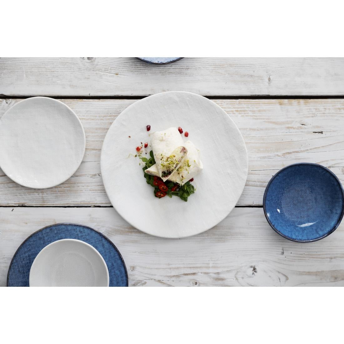 FU224 Olympia Denim Blue Coupe Bowls 160mm (Pack of 6)