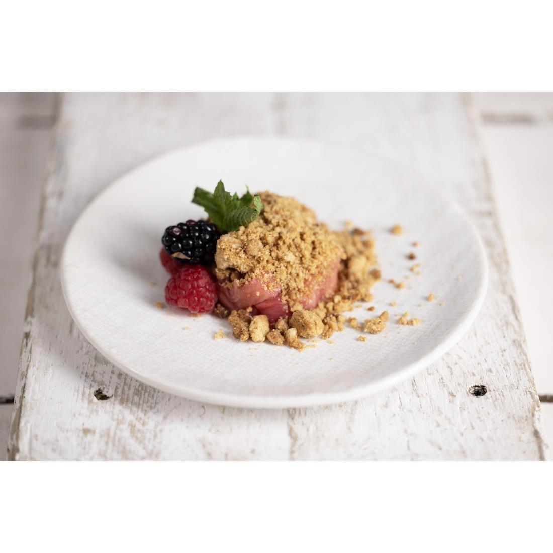 FU226 Olympia Denim White Coupe Plates 230mm (Pack of 6)