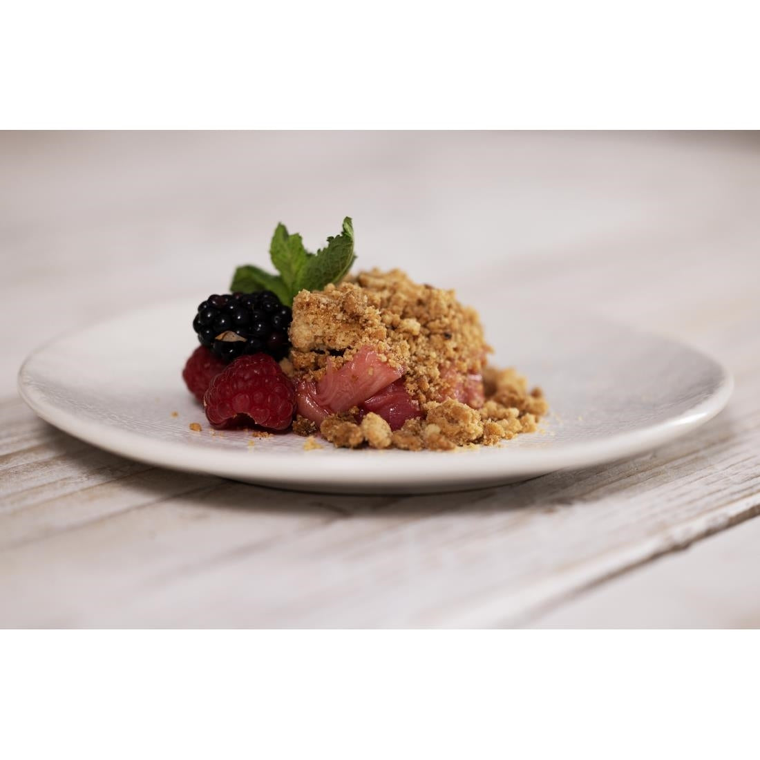 FU226 Olympia Denim White Coupe Plates 230mm (Pack of 6)