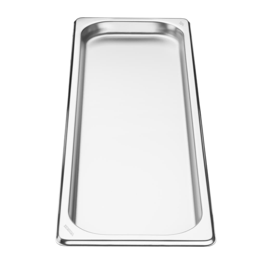 FU260 Vogue Stainless Steel Gastronorm 2/4 Tray 20mm