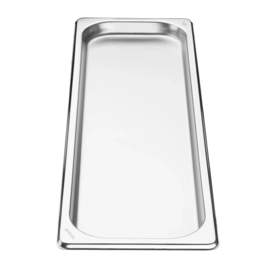 FU260 Vogue Stainless Steel Gastronorm 2/4 Tray 20mm - JD Catering Equipment Solutions Ltd