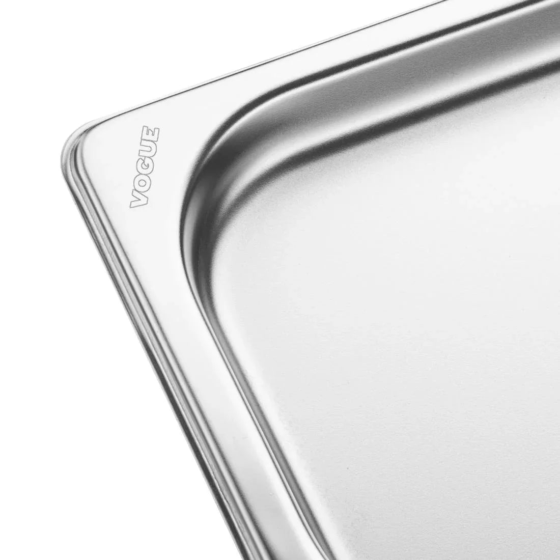 FU260 Vogue Stainless Steel Gastronorm 2/4 Tray 20mm - JD Catering Equipment Solutions Ltd
