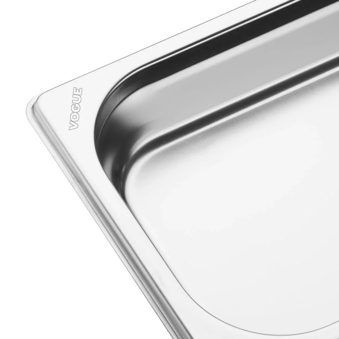 FU261 Vogue Stainless Steel Gastronorm 2/4 Tray 40mm - JD Catering Equipment Solutions Ltd