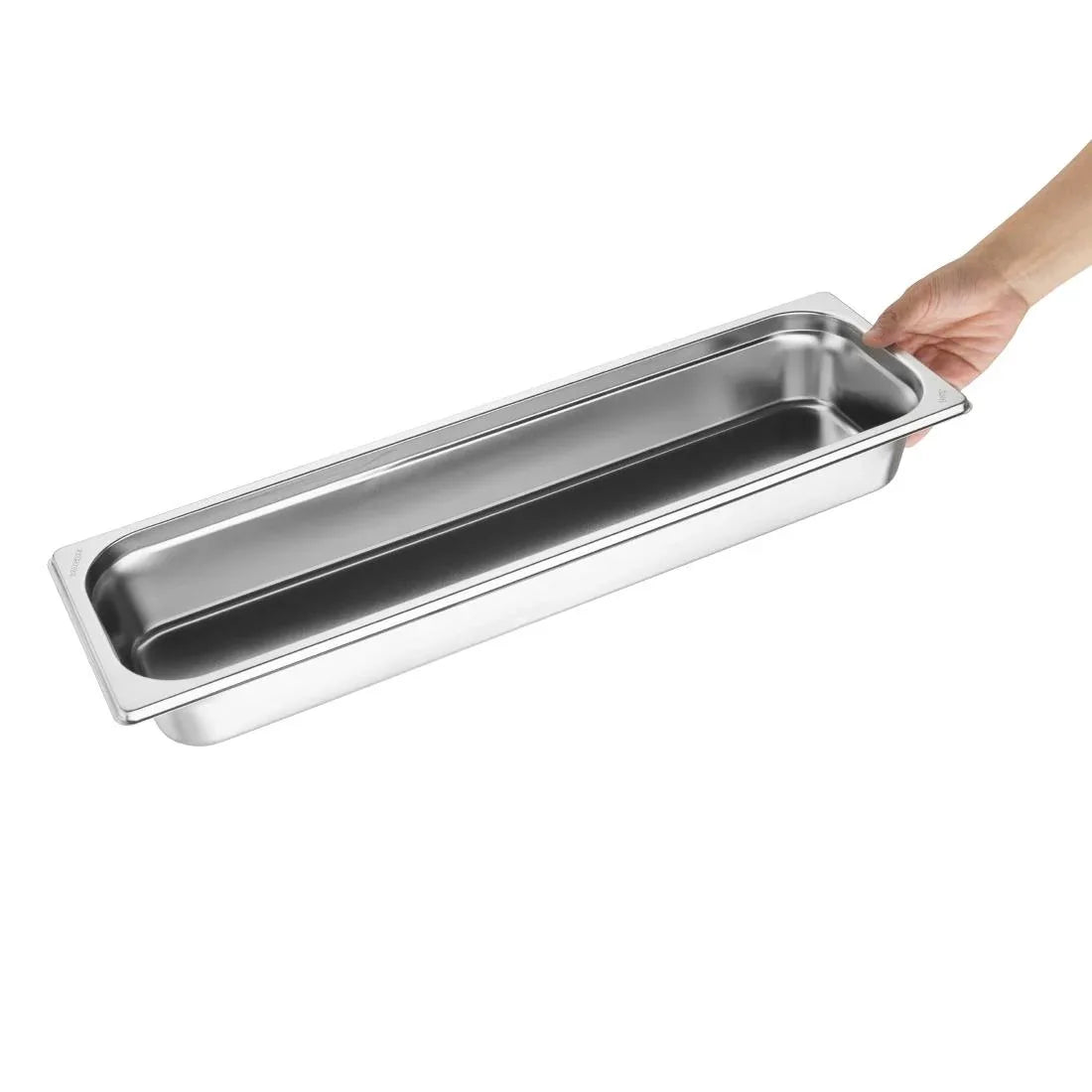 FU262 Vogue Stainless Steel Gastronorm 2/4 Tray 65mm - JD Catering Equipment Solutions Ltd