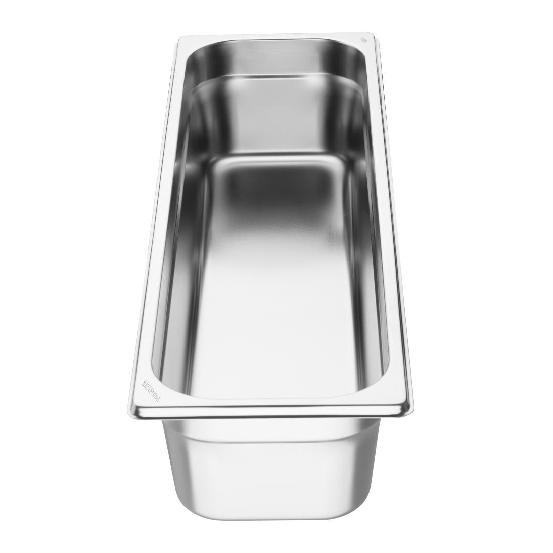 FU263 Vogue Stainless Steel Gastronorm 2/4 Tray 100mm