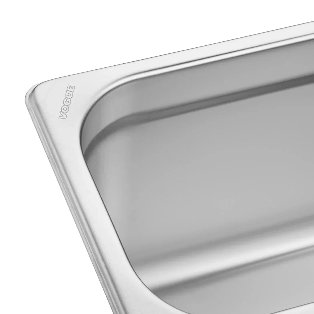 FU264 Vogue Stainless Steel Gastronorm 2/4 Tray 150mm - JD Catering Equipment Solutions Ltd