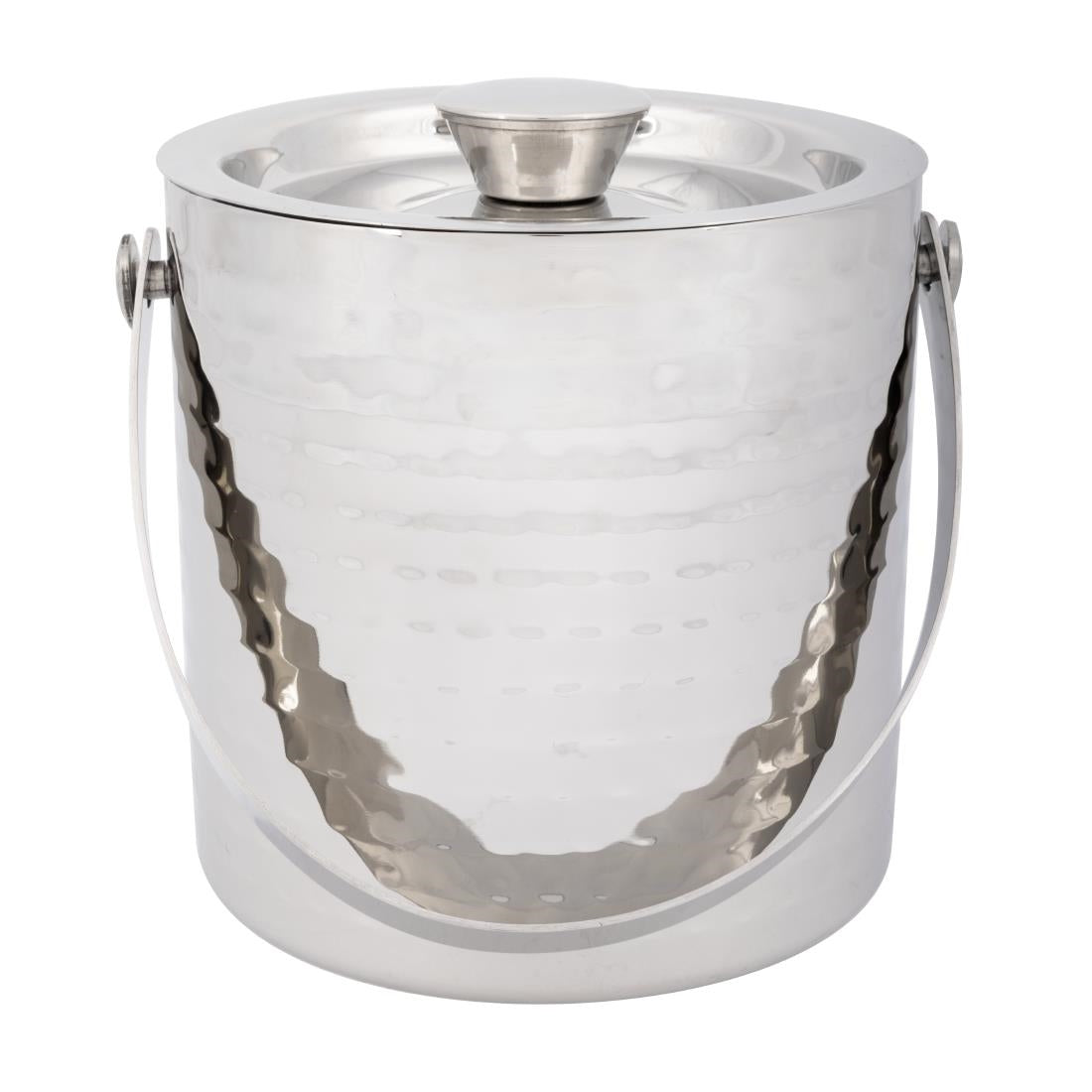 FU285 Olympia Hammered Double Wall Ice Bucket 1550ml
