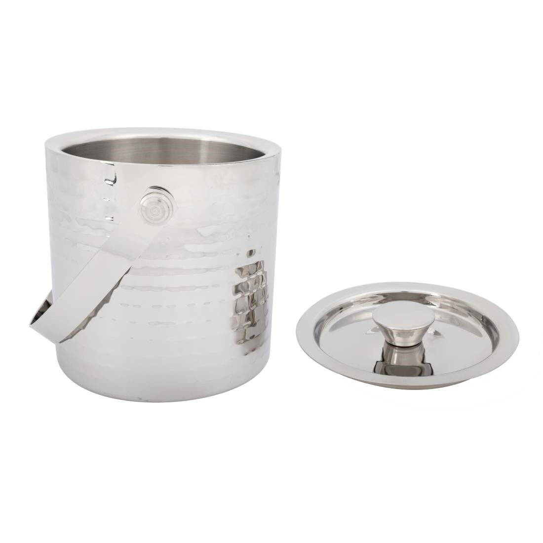 FU285 Olympia Hammered Double Wall Ice Bucket 1550ml