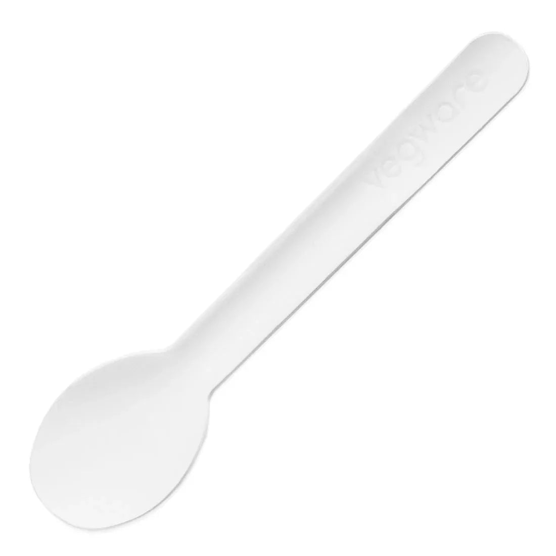 FU293 Vegware Compostable Paper Teaspoon 115mm (Pack of 1000) - JD Catering Equipment Solutions Ltd