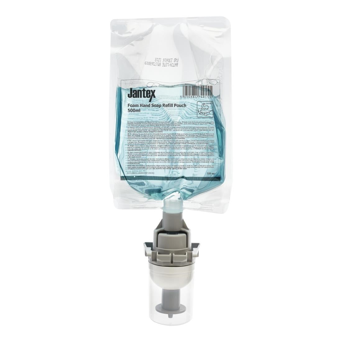 FU374 Jantex Foam Hand Soap Refill Pouch 500ml