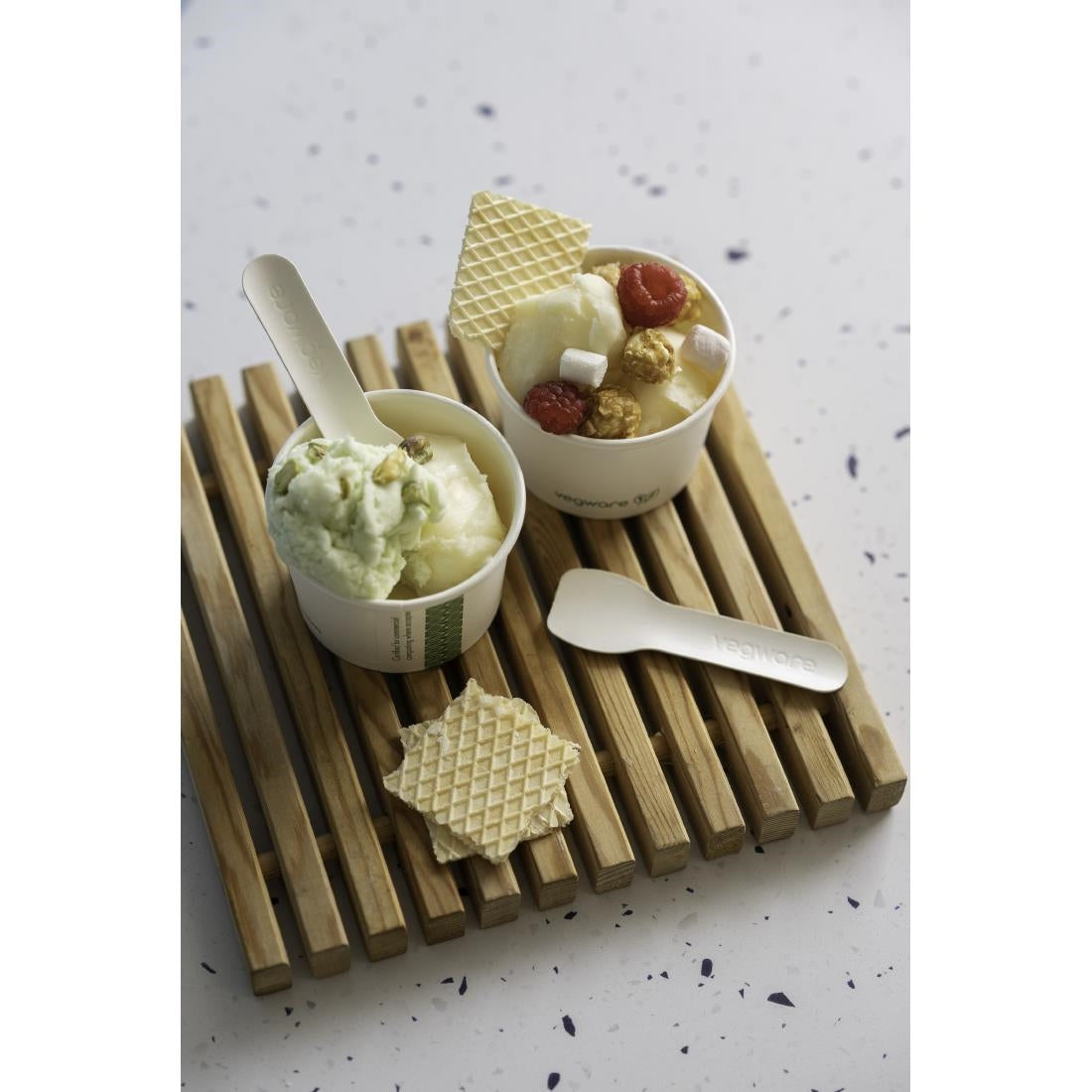 FU455 Vegware Paper Ice-Cream Spoon (Pack of 2000)