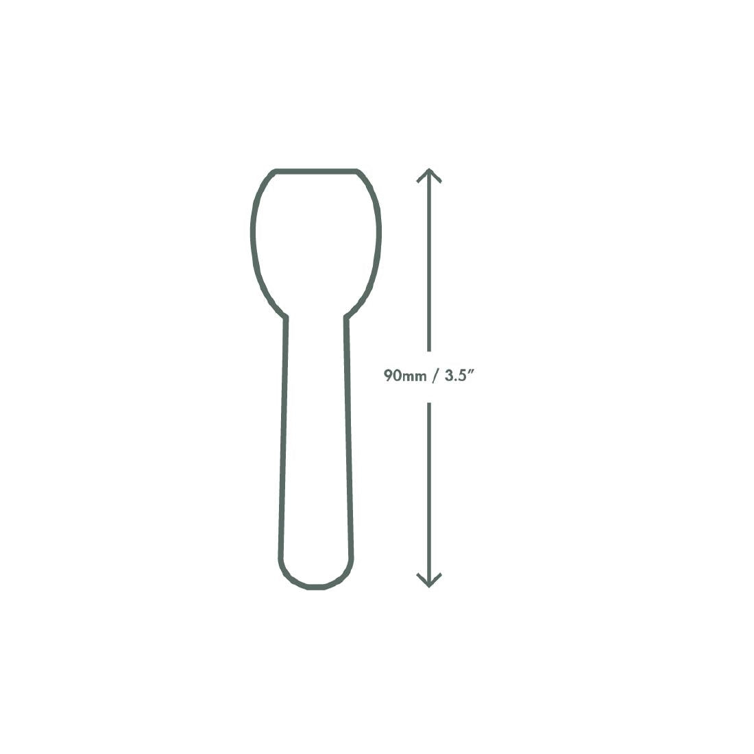 FU455 Vegware Paper Ice-Cream Spoon (Pack of 2000)