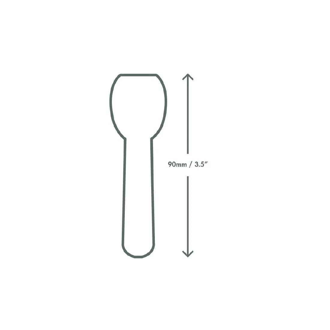 FU455 Vegware Paper Ice-Cream Spoon (Pack of 2000) - JD Catering Equipment Solutions Ltd