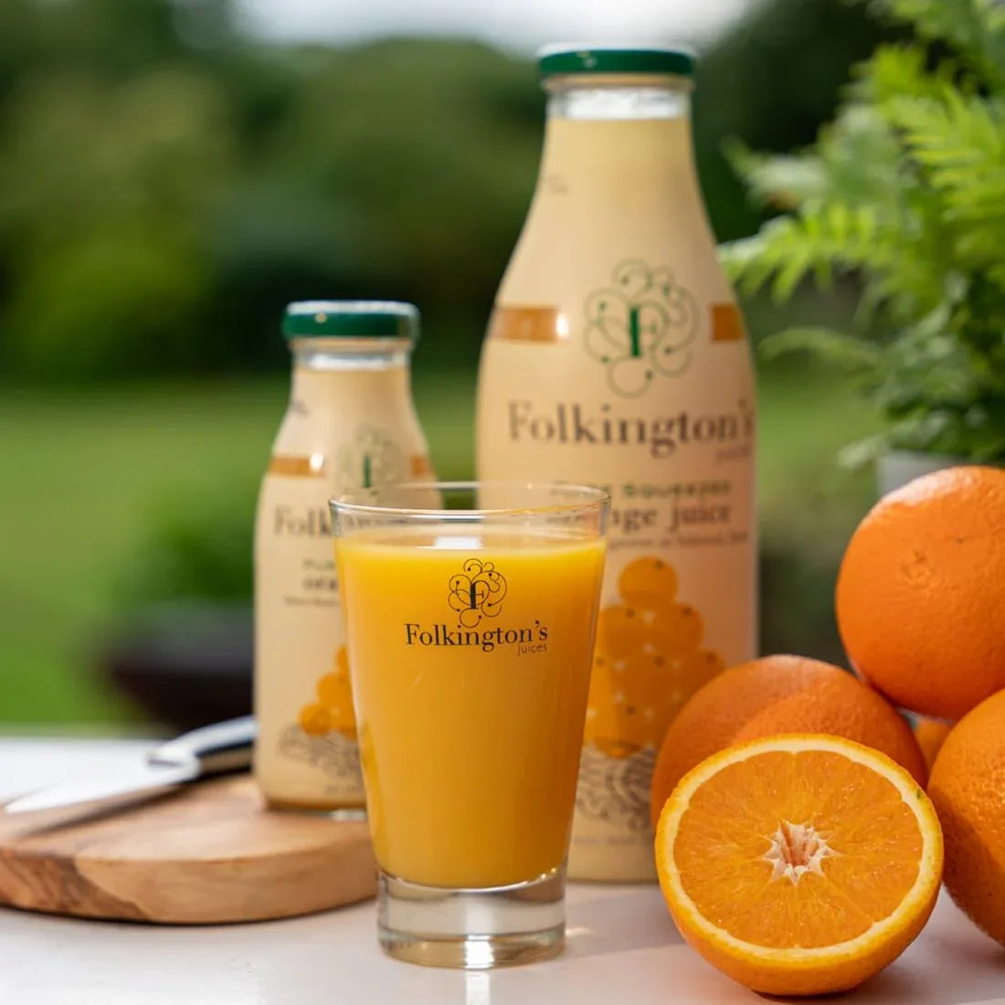 FU461 Folkington's Juices Orange Glass Bottle 250ml (Pack of 12) - JD Catering Equipment Solutions Ltd