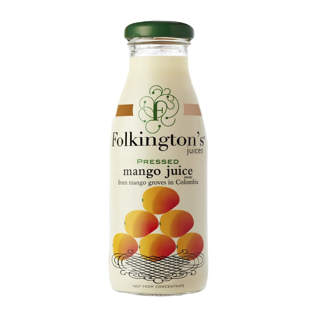 FU463 Folkington's Juices Mango Glass Bottle 250ml (Pack of 12)